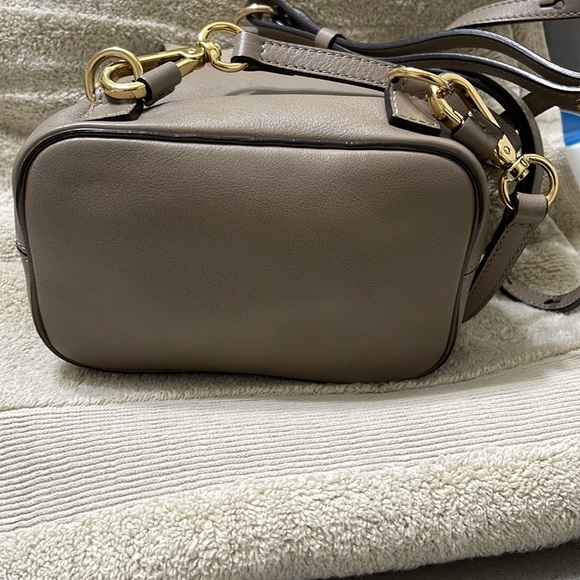 Chloé Faye Mini Smooth & Suede Calfskin Motty Grey Leather Backpack main image 16